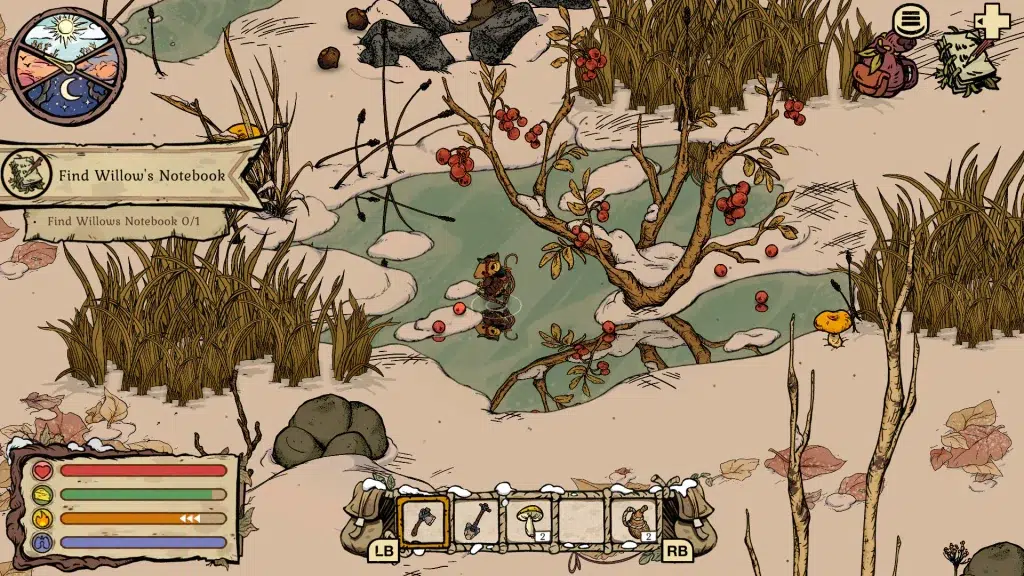 Análisis de Winter Burrow❄️| Supervivencia cozy indie 4 Winter Burrow Paisajes