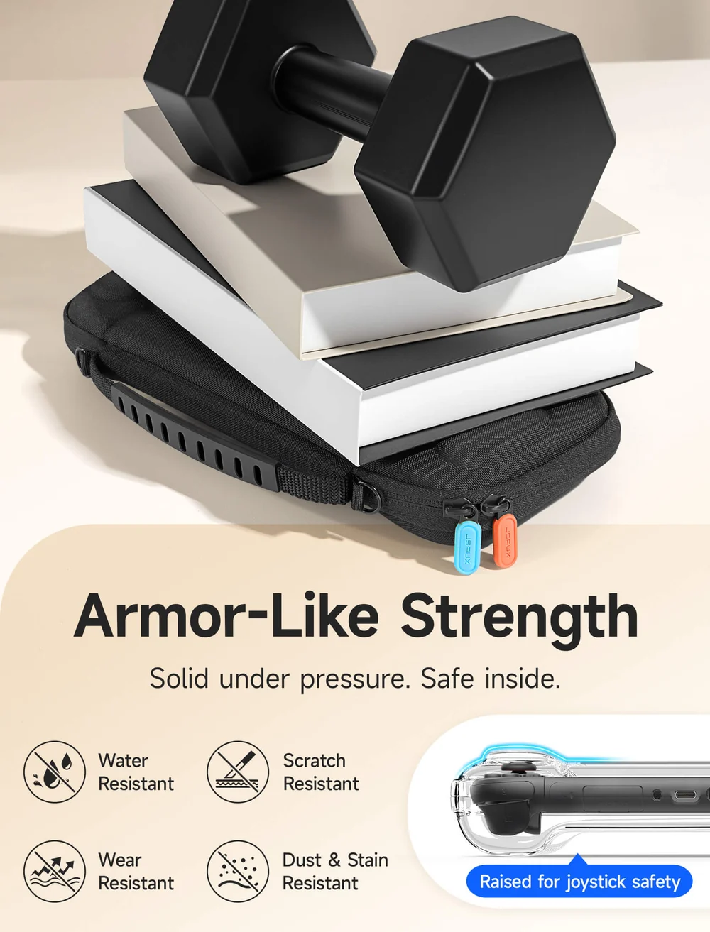Probamos productos JSAUX para Nintendo Switch 2 20 BG0133 FlexForm Series Carrying Case for Switch 2 4