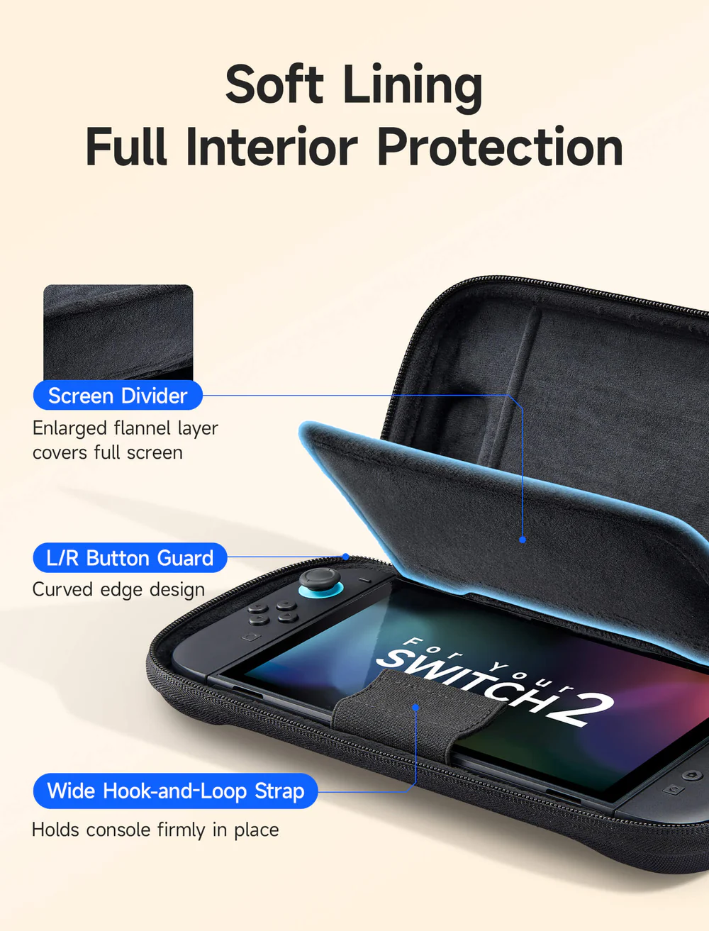 Probamos productos JSAUX para Nintendo Switch 2 22 BG0133 FlexForm Series Carrying Case for Switch 2 5